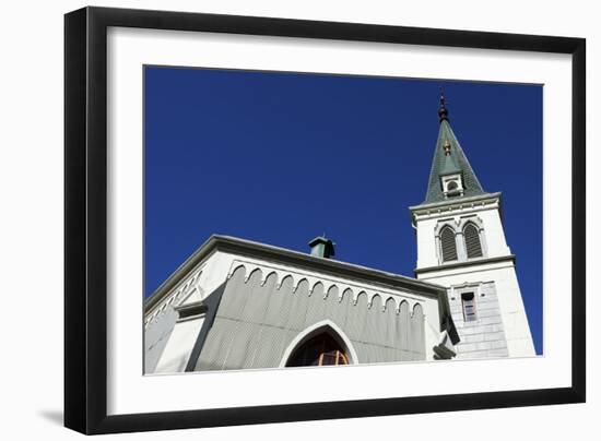 Church in Valparaiso, Chile-benkrut-Framed Photographic Print