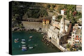 Church In Vernazza-George Oze-Stretched Canvas