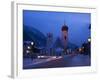 Church in Winter Snow at Dusk, St. Anton Am Arlberg, Austrian Alps, Austria, Europe-Peter Barritt-Framed Photographic Print