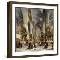 Church Interior of St, Vinzenz at Breslau, 1869-Adalbert Wölf-Framed Giclee Print