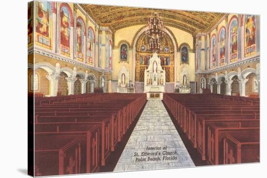 Church Interior, Palm Beach, Florida-null-Stretched Canvas