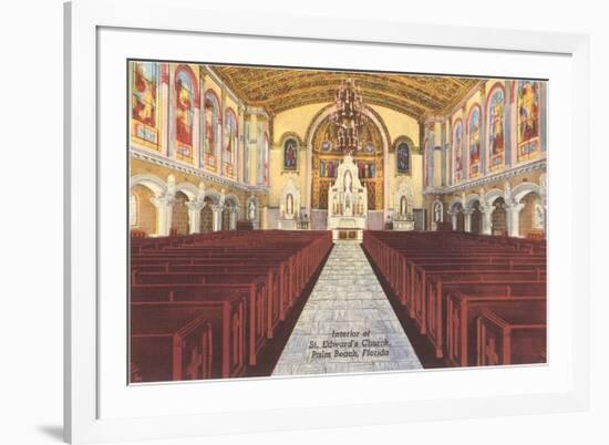 Church Interior, Palm Beach, Florida-null-Framed Premium Giclee Print