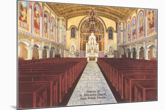 Church Interior, Palm Beach, Florida-null-Mounted Premium Giclee Print