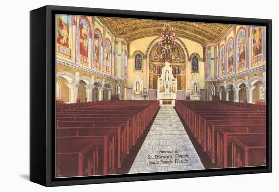 Church Interior, Palm Beach, Florida-null-Framed Stretched Canvas