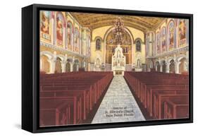 Church Interior, Palm Beach, Florida-null-Framed Stretched Canvas