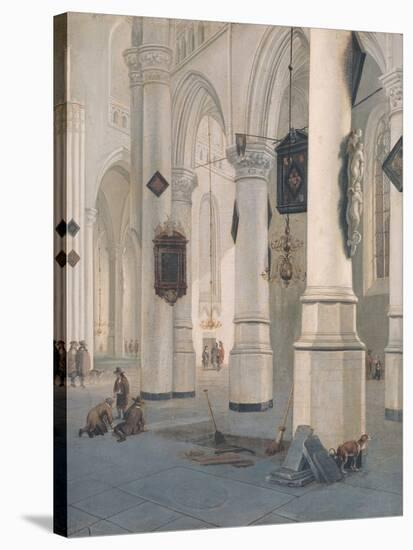 Church Interior-Emanuel de Witte-Stretched Canvas