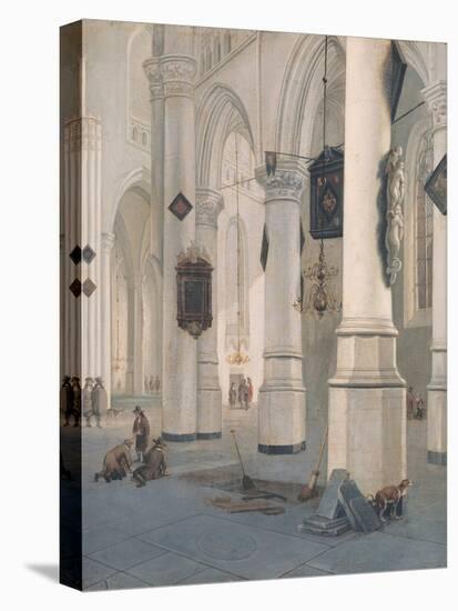 Church Interior-Emanuel de Witte-Stretched Canvas