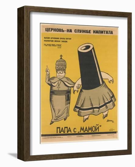 Church Is Working for the Capitalists-Viktor Nikolaevich Deni-Framed Giclee Print