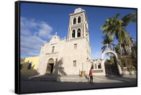 Church la Signora de Loreto 1697, the first Jesuit mission in Baja California, San Loreto, Baja Cal-Peter Groenendijk-Framed Stretched Canvas