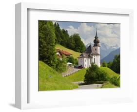 Church Maria Gern, to Vordergern, Berchtesgadener Land District, Bavaria, Germany-Rainer Mirau-Framed Photographic Print