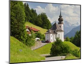 Church Maria Gern, to Vordergern, Berchtesgadener Land District, Bavaria, Germany-Rainer Mirau-Mounted Photographic Print