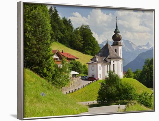 Church Maria Gern, to Vordergern, Berchtesgadener Land District, Bavaria, Germany-Rainer Mirau-Framed Photographic Print