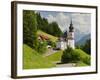 Church Maria Gern, to Vordergern, Berchtesgadener Land District, Bavaria, Germany-Rainer Mirau-Framed Photographic Print