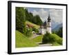 Church Maria Gern, to Vordergern, Berchtesgadener Land District, Bavaria, Germany-Rainer Mirau-Framed Photographic Print