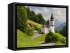 Church Maria Gern, to Vordergern, Berchtesgadener Land District, Bavaria, Germany-Rainer Mirau-Framed Stretched Canvas