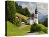 Church Maria Gern, to Vordergern, Berchtesgadener Land District, Bavaria, Germany-Rainer Mirau-Stretched Canvas