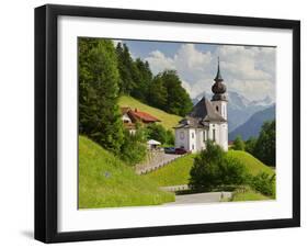 Church Maria Gern, to Vordergern, Berchtesgadener Land District, Bavaria, Germany-Rainer Mirau-Framed Photographic Print