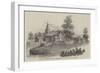 Church Missionary Society's Establishment at the Red River Colony-null-Framed Giclee Print