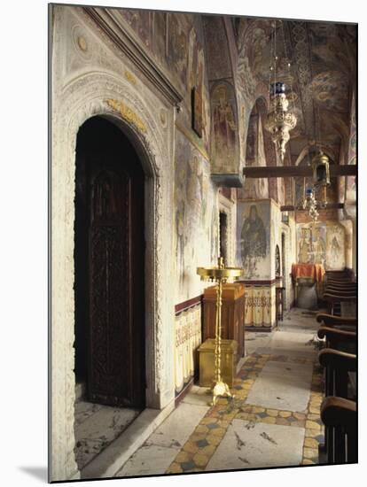 Church, Monastery of St. John, Patmos, Dodecanese, Greek Islands, Greece, Europe-Simanor Eitan-Mounted Photographic Print