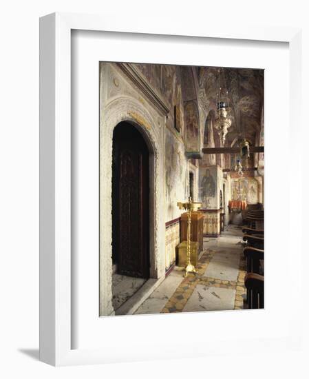 Church, Monastery of St. John, Patmos, Dodecanese, Greek Islands, Greece, Europe-Simanor Eitan-Framed Photographic Print