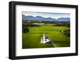 Church Near Eberfing in the Bavarian Foothills of the Alps-Ralf Gerard-Framed Photographic Print