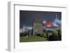 Church next to Factory at Night-Robert Brook-Framed Photographic Print