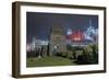 Church next to Factory at Night-Robert Brook-Framed Photographic Print