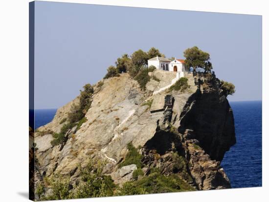 Church of Agios Ioannis, Used in the Film Mamma Mia, Skopelos, Sporades Islands, Greece-Robert Harding-Stretched Canvas