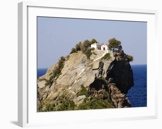 Church of Agios Ioannis, Used in the Film Mamma Mia, Skopelos, Sporades Islands, Greece-Robert Harding-Framed Photographic Print