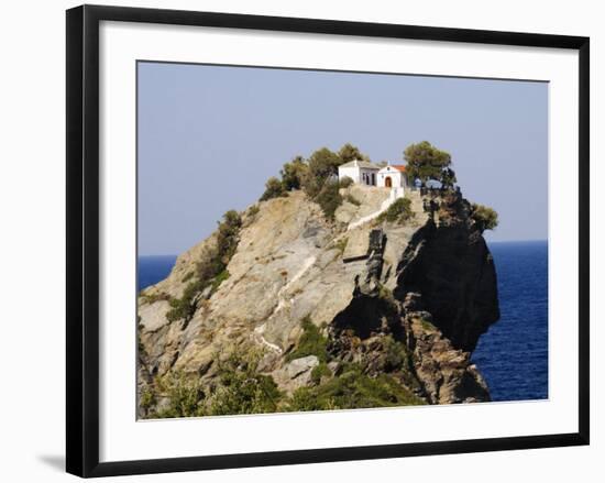 Church of Agios Ioannis, Used in the Film Mamma Mia, Skopelos, Sporades Islands, Greece-Robert Harding-Framed Photographic Print