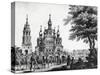 Church of Assumption and Gagarin Palace in Moscow by Giacomo Quarenghi Domenico (1744-1817)-Giacomo Quarenghi-Stretched Canvas