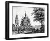 Church of Assumption and Gagarin Palace in Moscow by Giacomo Quarenghi Domenico (1744-1817)-Giacomo Quarenghi-Framed Giclee Print