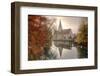 Church of Blaubeuren Monastry Reflecting in Blautopf Spring-Markus-Framed Photographic Print