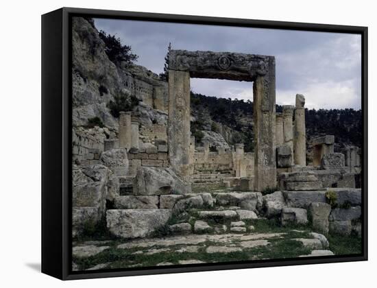 Church of Evangelists of Alahan Monastery in Taurus Range, Turkey-null-Framed Stretched Canvas