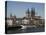 Church of Great Saint Martin and Cathedral, Seen across the River Rhine, Cologne, North Rhine Westp-Hans Peter Merten-Stretched Canvas