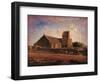 Church of Greville-Jean-François Millet-Framed Art Print