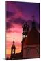 Church of Guadalupe at Sunset-Randy Faris-Mounted Premium Photographic Print