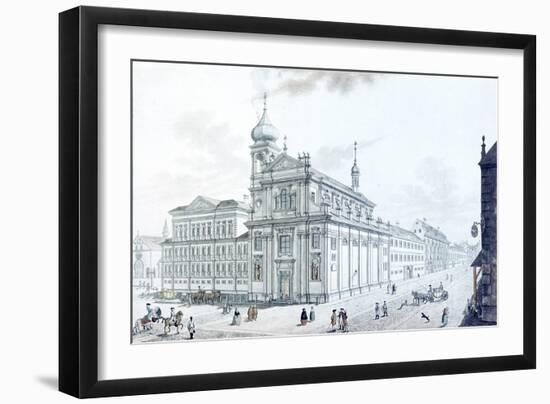 Church of Hibernians (Irish Franciscans) and Hibernian (Hybernská) Street, 1781-Jan Balzer-Framed Giclee Print