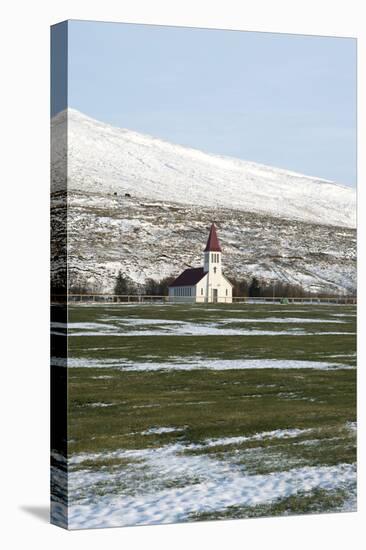 Church of Hšskuldsstadir, Skagastršnd Area, Noth of Blšnduos, Skagi Peninsula, North Iceland-Julia Wellner-Stretched Canvas