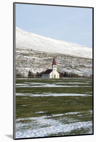 Church of Hšskuldsstadir, Skagastršnd Area, Noth of Blšnduos, Skagi Peninsula, North Iceland-Julia Wellner-Mounted Photographic Print