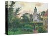 Church of Knocke-Camille Pissarro-Stretched Canvas