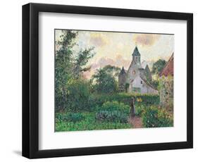 Church of Knocke-Camille Pissarro-Framed Art Print