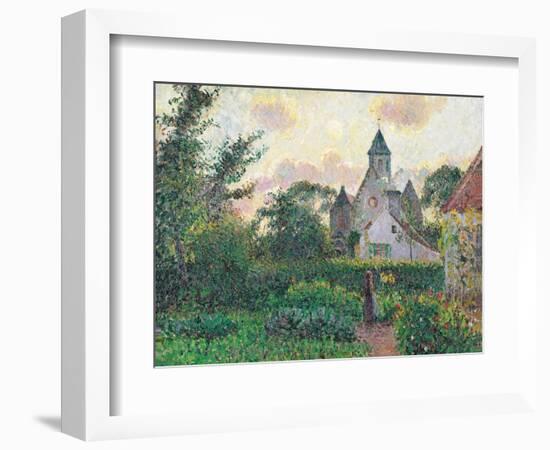 Church of Knocke-Camille Pissarro-Framed Art Print