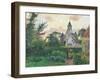 Church of Knocke-Camille Pissarro-Framed Art Print