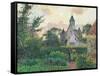 Church of Knocke-Camille Pissarro-Framed Stretched Canvas