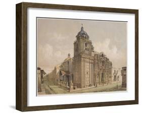 Church of La Merced, Lima, Illustration from 'Geografia Del Peru' by Mariano, Felipe Paz Soldan-F. Delamare-Framed Giclee Print