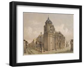 Church of La Merced, Lima, Illustration from 'Geografia Del Peru' by Mariano, Felipe Paz Soldan-F. Delamare-Framed Giclee Print