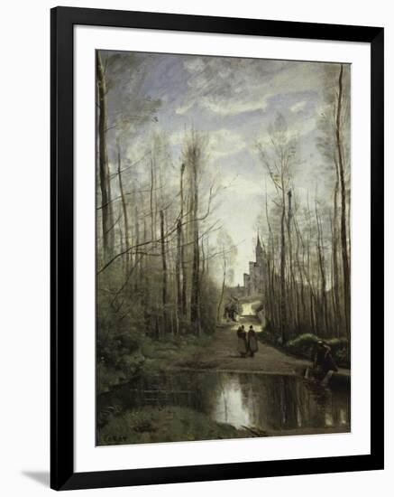 Church of Marissel Near Beauvais, c.1866-Jean-Baptiste-Camille Corot-Framed Premium Giclee Print