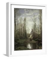 Church of Marissel Near Beauvais, c.1866-Jean-Baptiste-Camille Corot-Framed Giclee Print