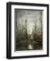 Church of Marissel Near Beauvais, c.1866-Jean-Baptiste-Camille Corot-Framed Giclee Print